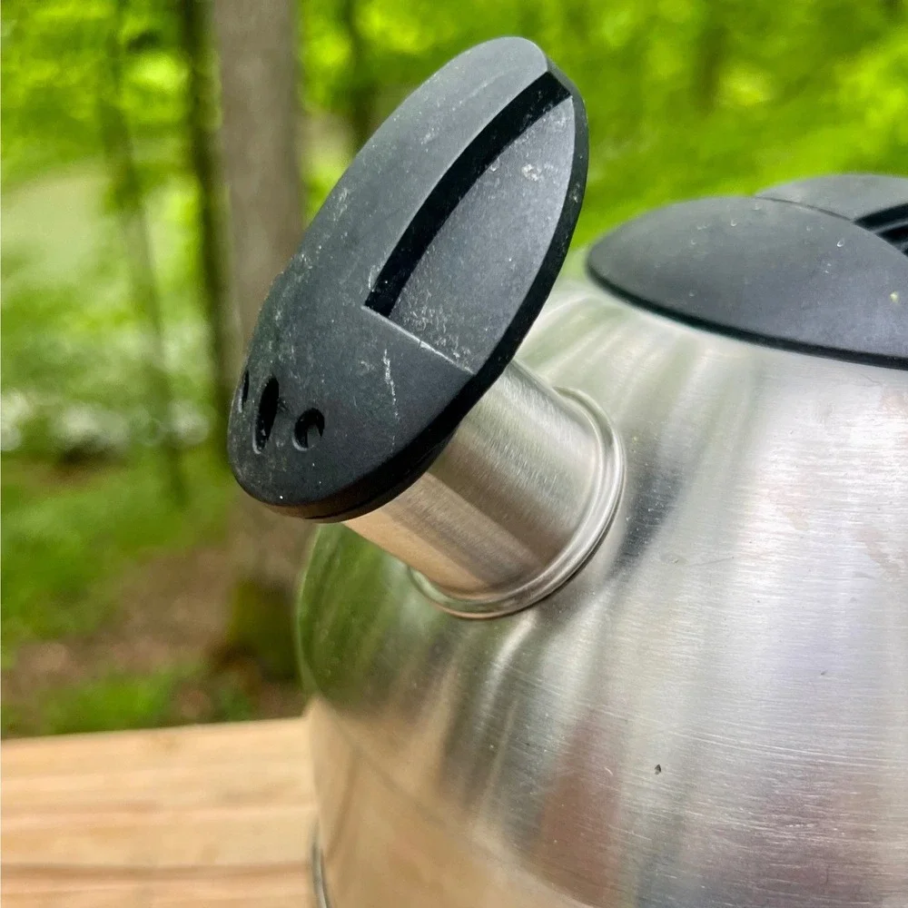 Vintage Chantal Stainless Steel Whistling Tea Kettle - 1.7 Qt Stovetop Teapot